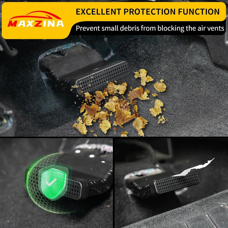 Maxzina Under Seat Vent Deflectors Compatible with 2022-2025 Ford Maverick (Not for 2025 Lariat) Rear Air Conditioning Vent Cover Plug-in Rear Floor AC Vent Filter for 2024 Maverick Accessories - Image 4